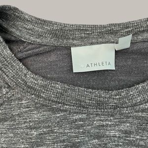 Gray Heathered Athleta Crewneck Athletic Sweatshirt Sweater Women's M